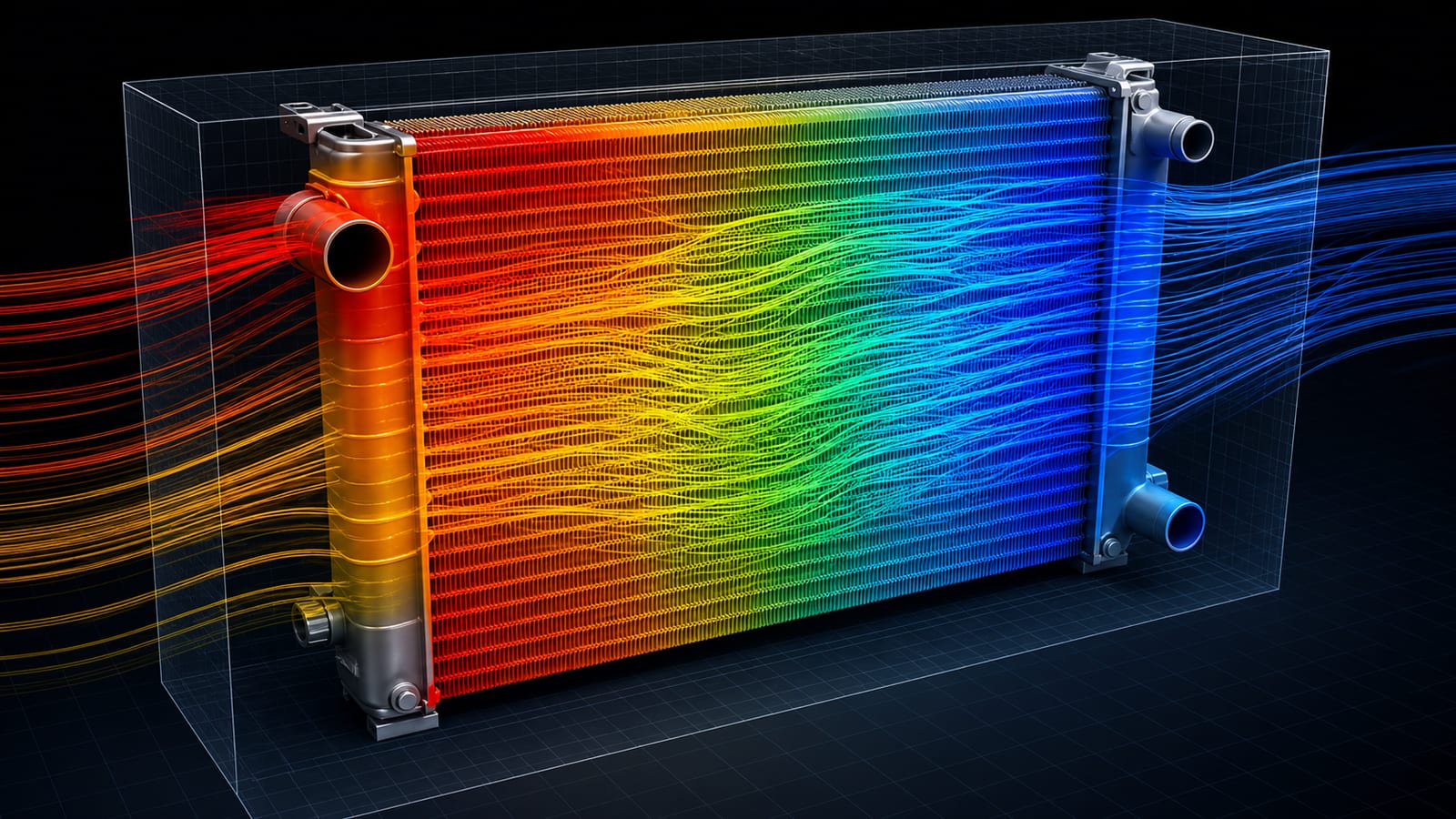 Thermal CFD simulation for heat exchanger design